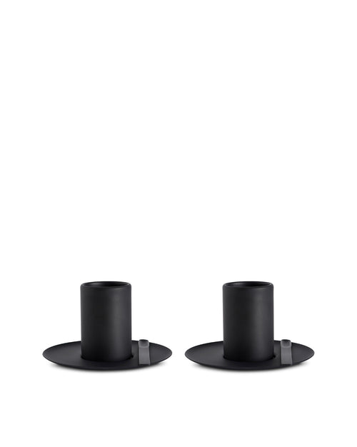 CFF CP Default Title Set of two mocha cups with saucers and two coffee spoons Alessi