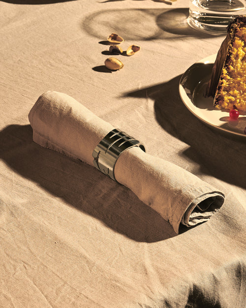 Barkring white Napkin ring Alessi 1