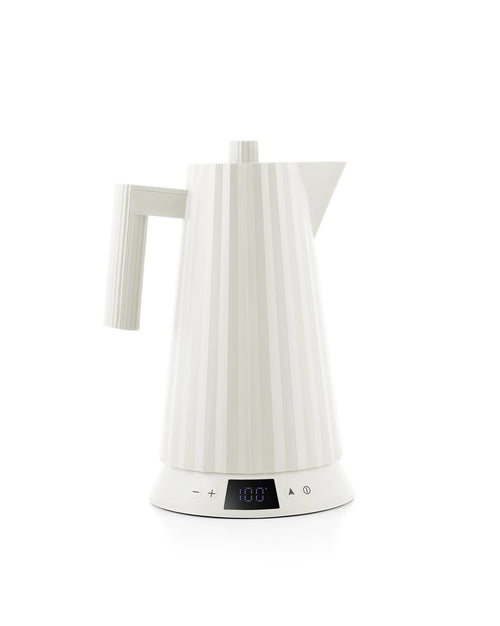 Plissé white Electric kettle. US plug Alessi