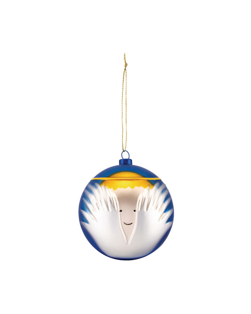 Angioletto blue Christmas bauble Alessi
