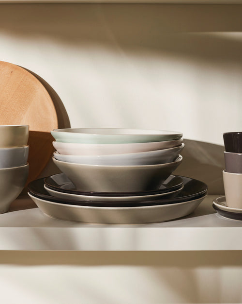 Tonale Light Grey Side plate. 4 pieces Alessi 1