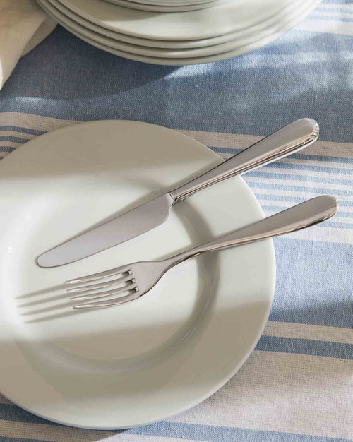 Nuovo Milano hollow handle Dessert knife. 6 pieces Alessi 1