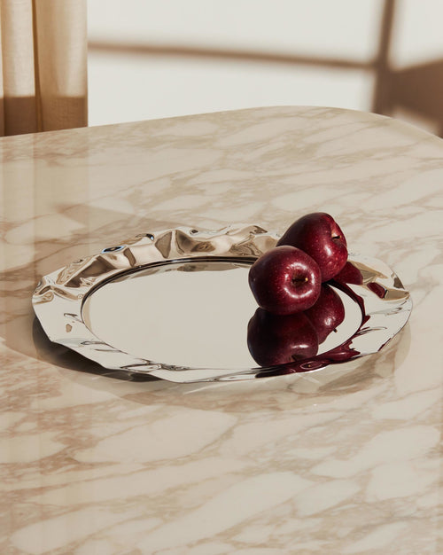 Foix stainless steel Round tray Alessi 1