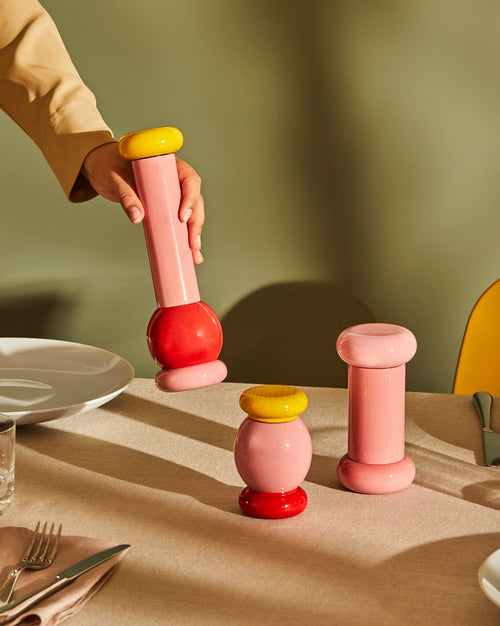 ES19 yellow Pepper, salt and spice mill Alessi 1
