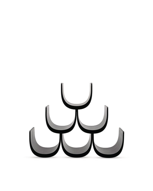 Noè black Bottle-holder Alessi