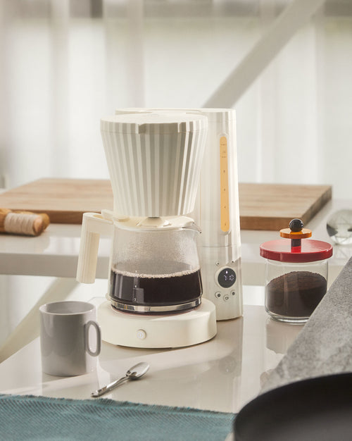 Plissé white Drip coffee maker. US plug. Alessi 7
