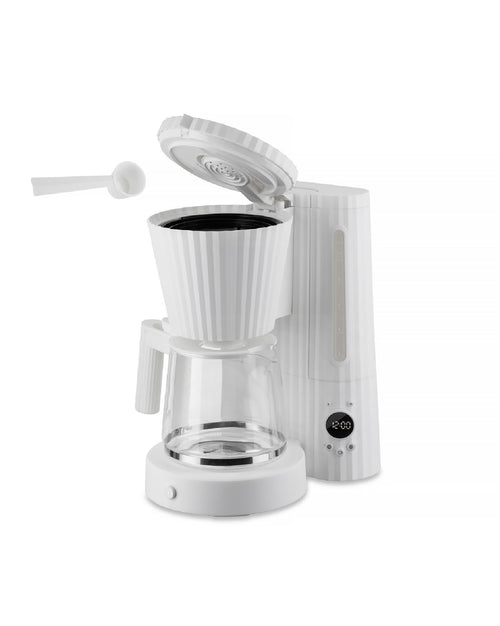 Plissé white Drip coffee maker. US plug. Alessi 3