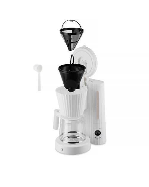Plissé white Drip coffee maker. US plug. Alessi 5